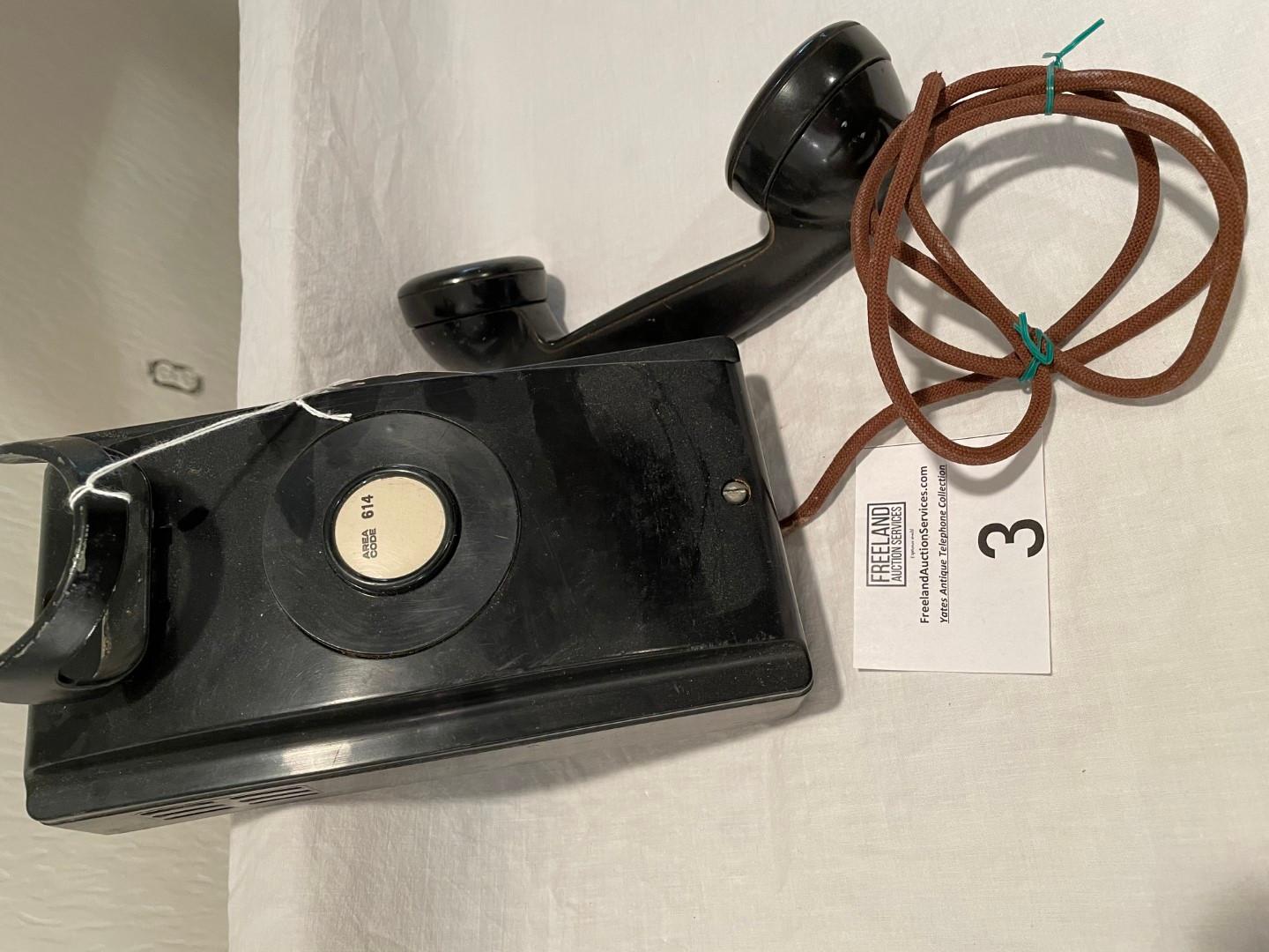 Western Electric non-dial wall telephone model 354-C thermoplastic