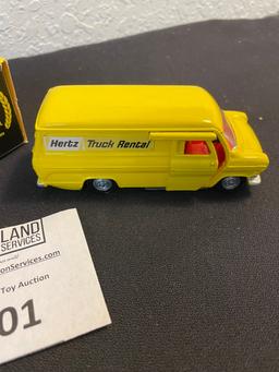 Dinky Toys FORD "HERTZ" Transit Van 407 MINT COND in box