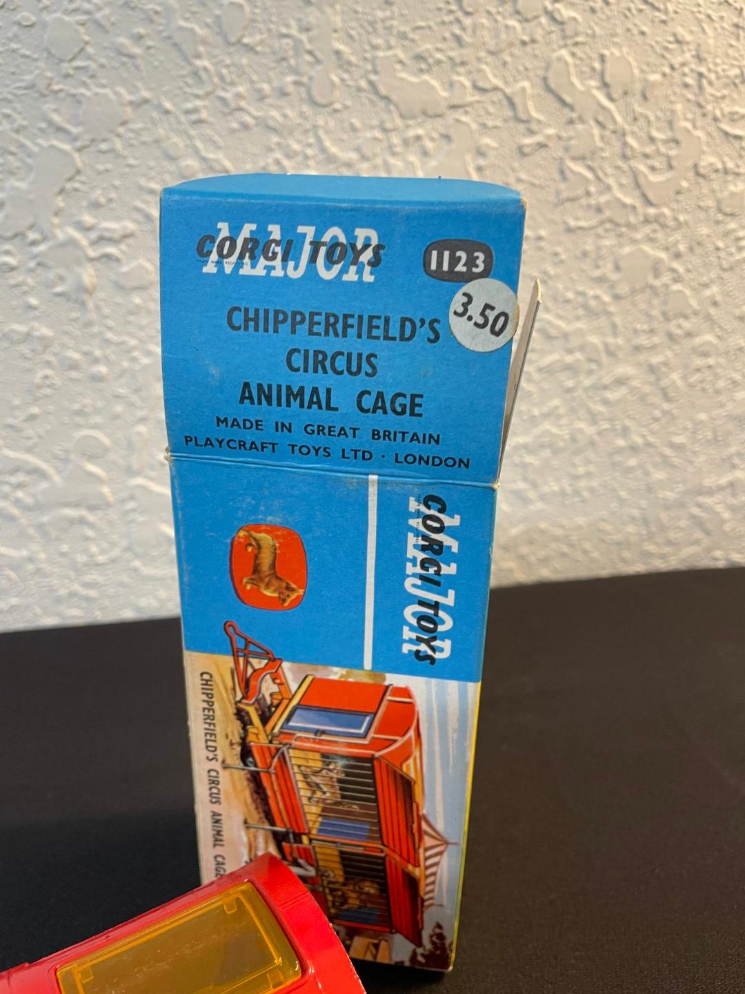 Corgi MAJOR Toys Chipperfield's Circus Animal Cage #1123 NEW IN BOX