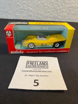 Solido LIGIER JS/3 yellow die-cast race car in original box