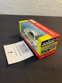 Solido BMW 3000 Rallye White Die-Cast race car in original box