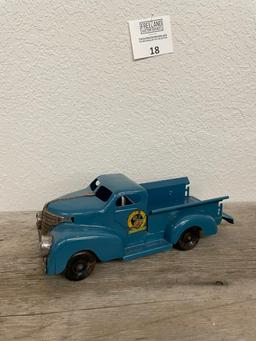 Marx Package Service blue pressed steel truck