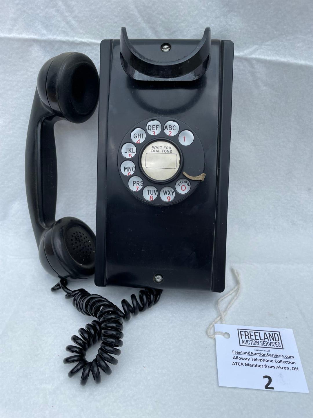 1949 Western Electric model 354 wall telephone with rare F-4 Handset