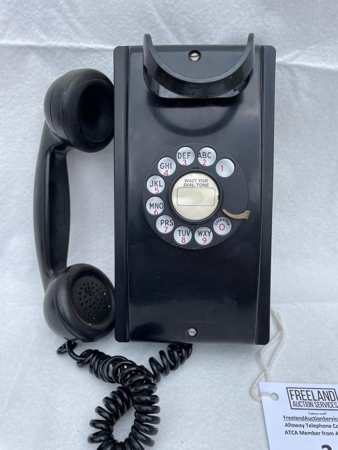 1949 Western Electric model 354 wall telephone with rare F-4 Handset