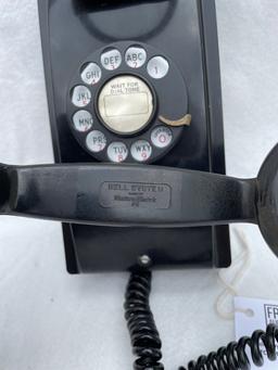 1949 Western Electric model 354 wall telephone with rare F-4 Handset