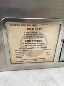 1960s OGDEN TELEPHONE COMPANY Stromberg Carlson Aluminum Payphone