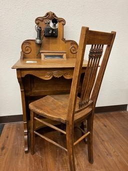 1898 Stromberg Carlson OAK MUSEUM QUALITY Telephone Vanity