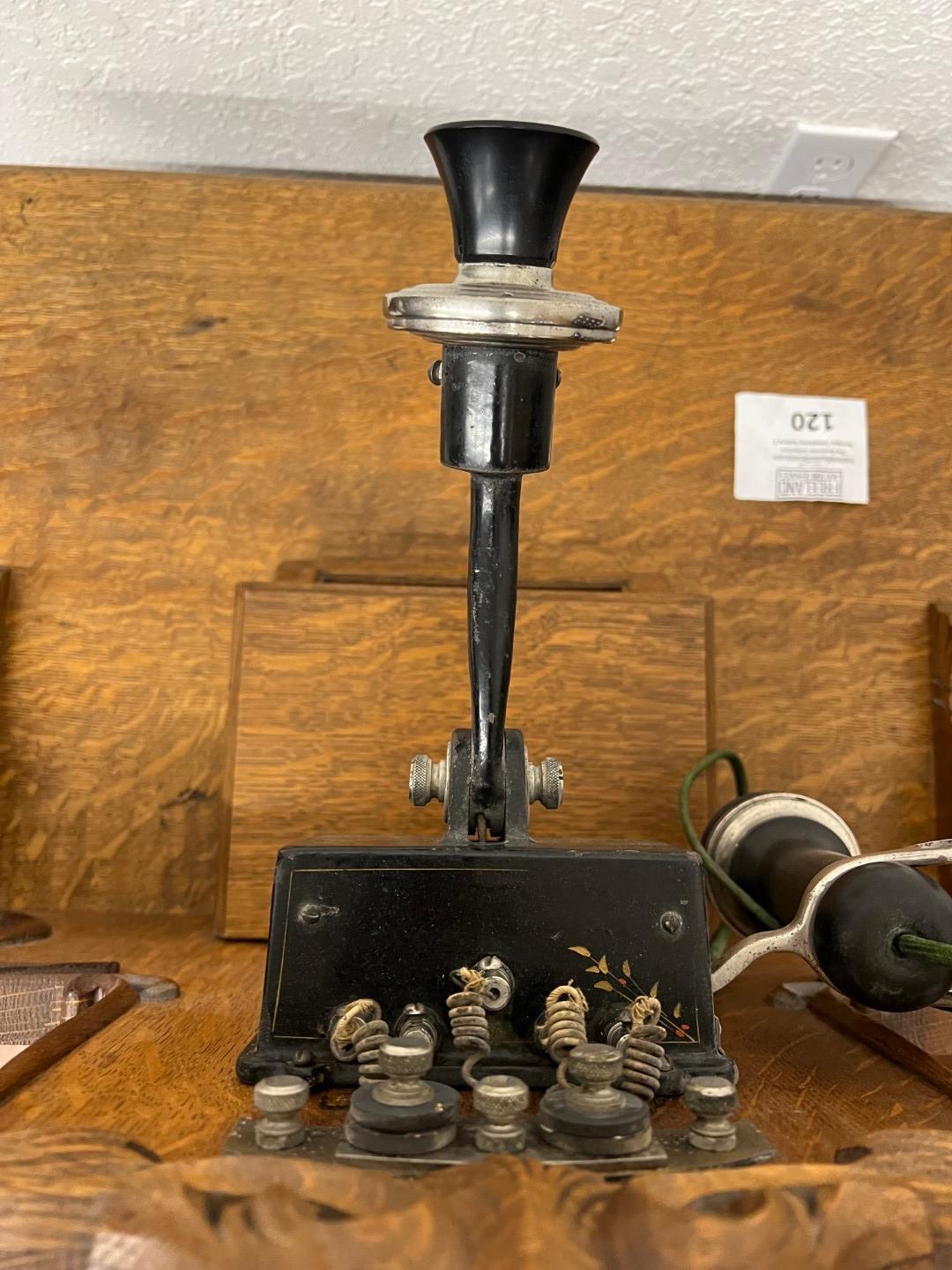 1898 Stromberg Carlson OAK MUSEUM QUALITY Telephone Vanity