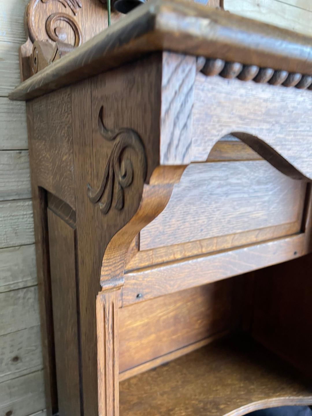 1898 Stromberg Carlson OAK MUSEUM QUALITY Telephone Vanity