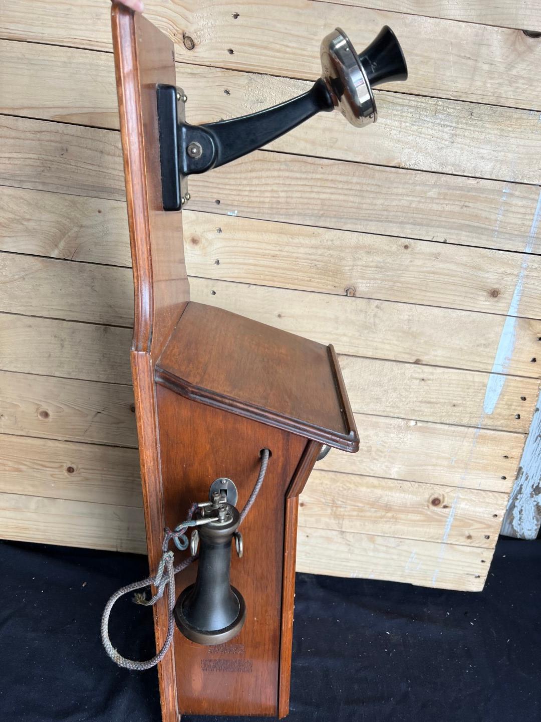 Western Electric Walnut 301 Fiddleback with Pony Receiver