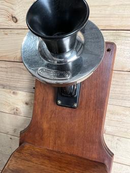 Western Electric Walnut 301 Fiddleback with Pony Receiver