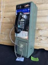 1975 Western Electric model 1C green touchtone payphone with early bell logo