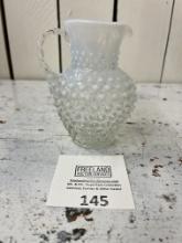 Fenton French Opalescent Hobnail 5 3/4" Jug in excellent condition