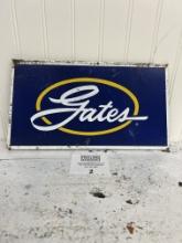 Gates Metal advertising sign 15" by 8"