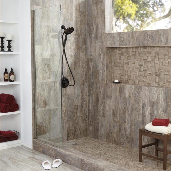 Marazzi - Montagna Rustic Bay 12 in. x 12 in. x 6.35 mm Ceramic Lattice Mosaic Floor and Wall Tile.