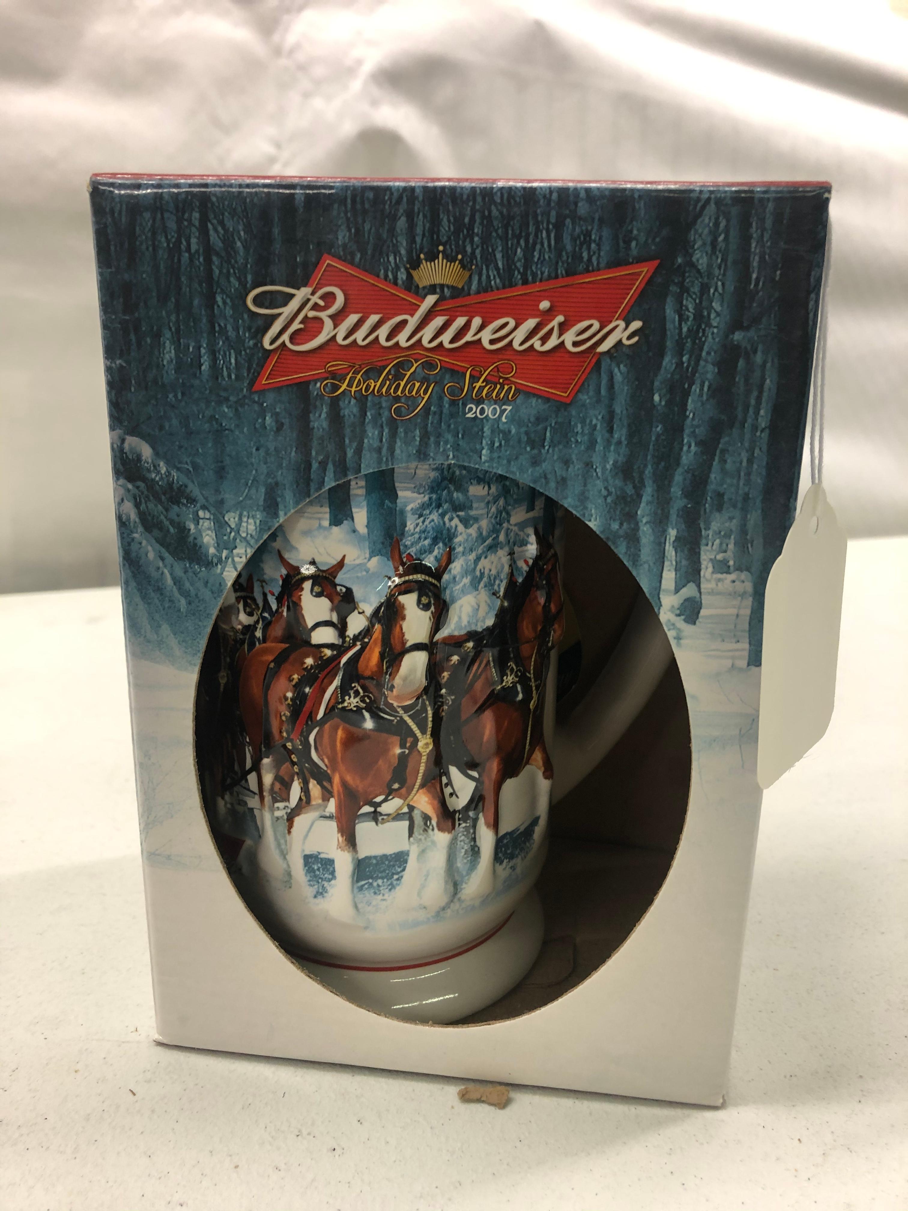 Budweiser 2007 holiday stein