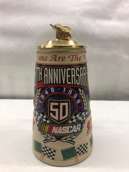 Budwesier NASCAR 50th anniversary stein