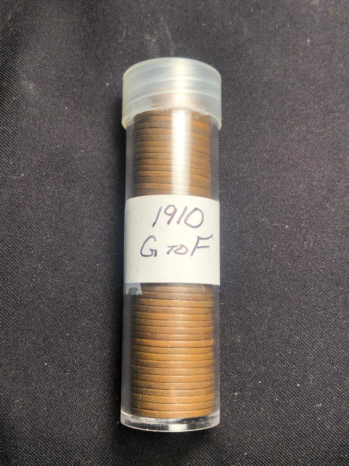 1910 roll of linclon cents