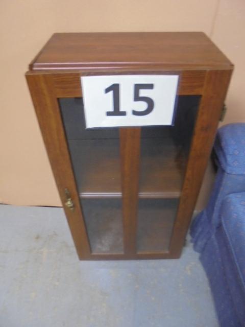 Small Glass Front Cabinet