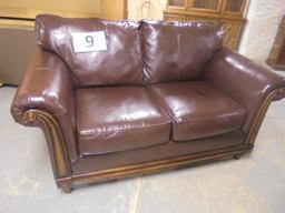 Leather Loveseat