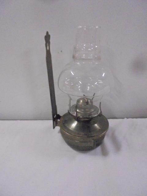 Oil Lamp with Wall Bracket