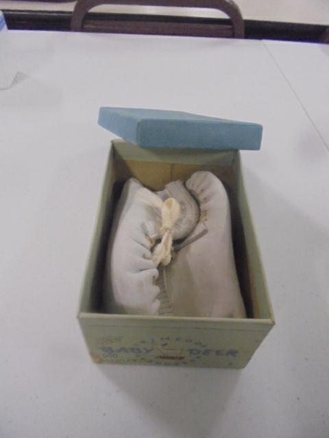 Vintage Deer Skin Baby Shoes