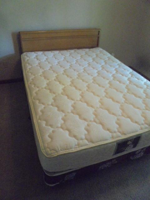 Queen Size Bed w/ Like New Wolf No Flip Mattress