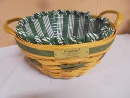 1999 Longaberger Christmas Collection Popcorn Basket
