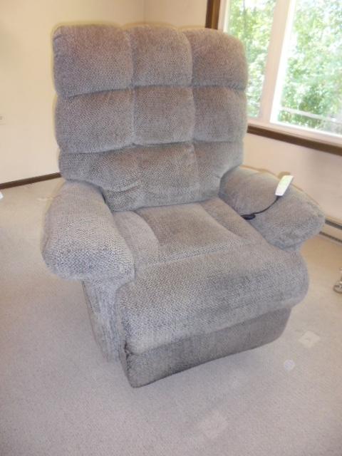 Gray Pride Electric Lift Chair Recliner w/Manuals