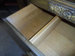 8 Drawer Solid Wood  Dresser w/2 Divided Drawers on Top