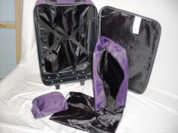 Purple Luggage Set