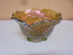 Westmoreland "Louisa Nut Bowl" Carnival Glass Bowl