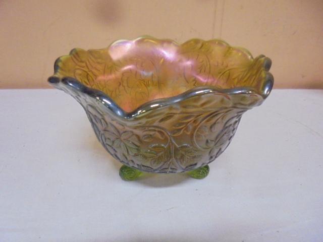 Westmoreland "Louisa Nut Bowl" Carnival Glass Bowl