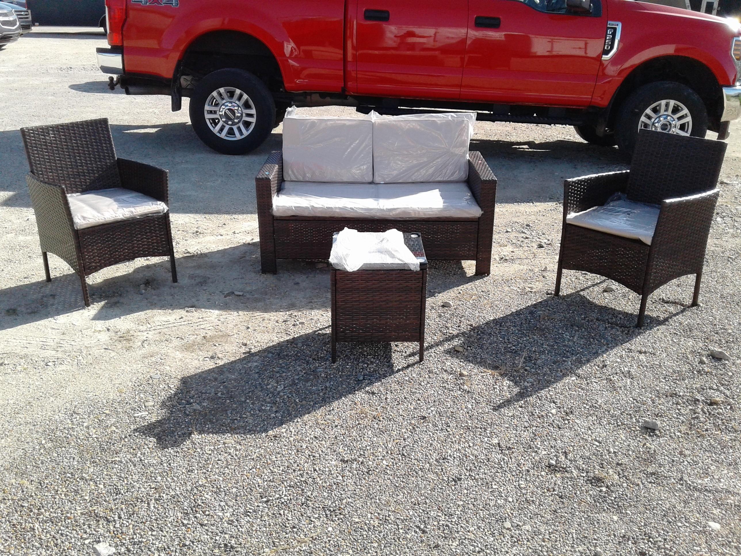 4 Pc All-Weather Wicker Patio Set