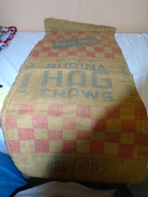 50lb Purina Hog Chow Burlap Sack