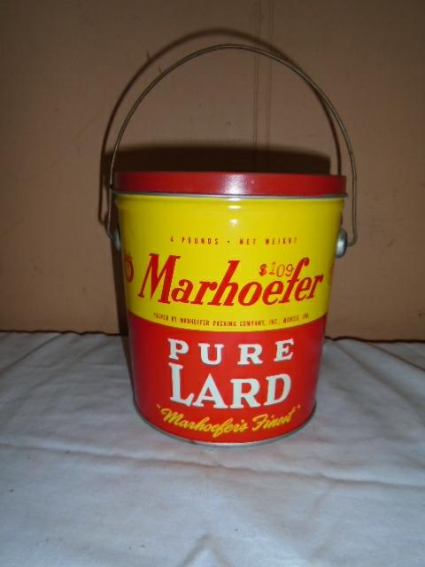 Marhoefer 4lb Lard Can w/ Lid