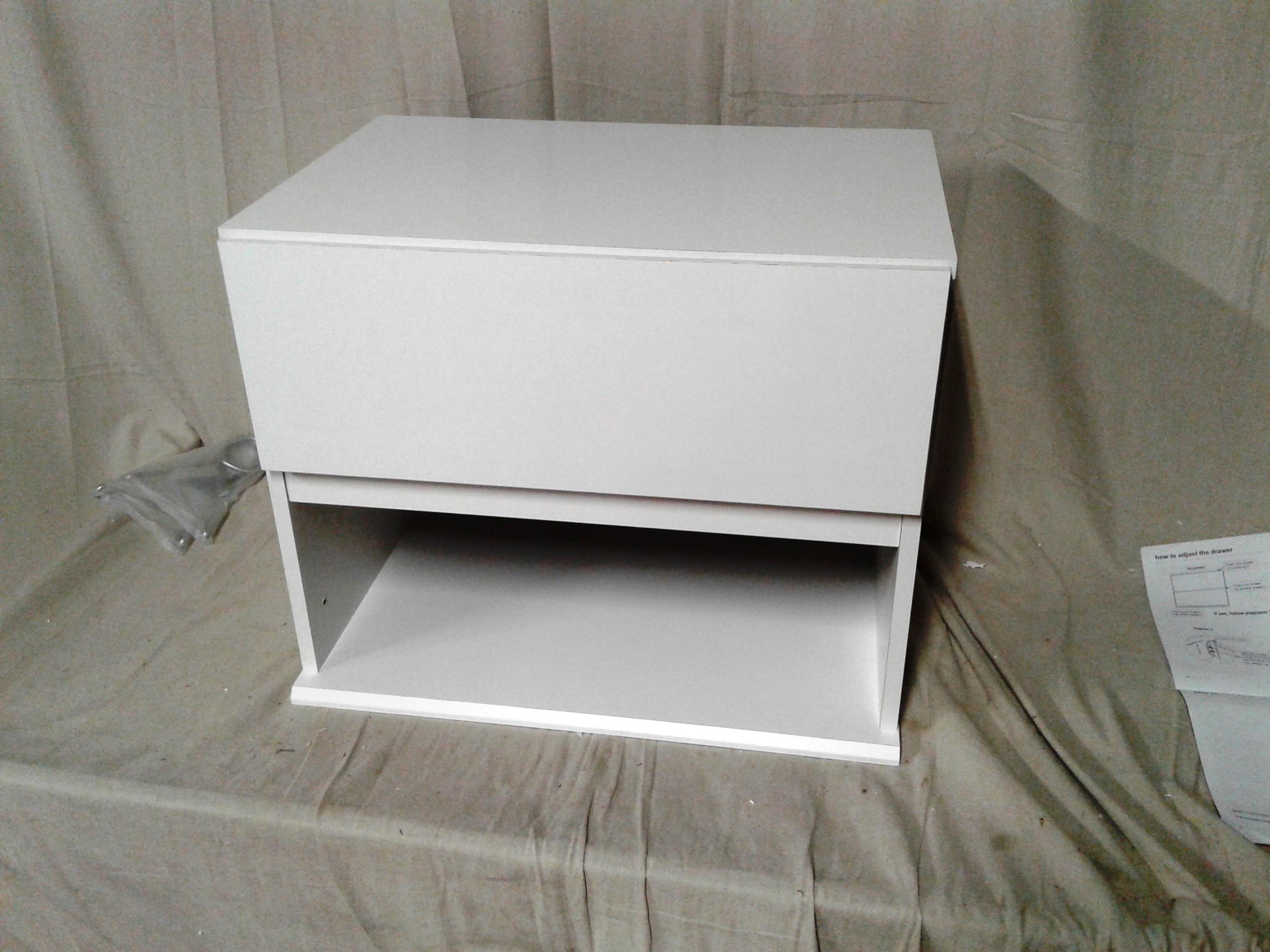 Single Drawer White Room Essentials End Table