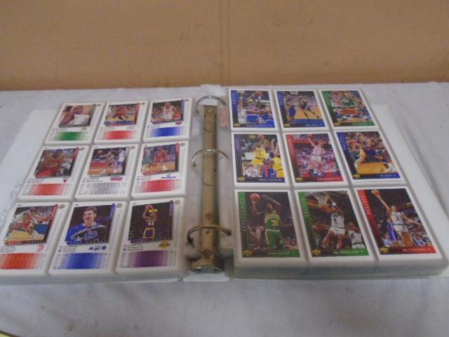 Large 49 Page Binder of NBA Basketball Cards