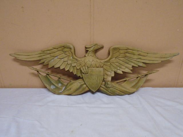 Sexton USA Cast Aluminum Eagle Wall Hanger