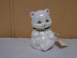 Hand Painted and Signed Fenton Bear