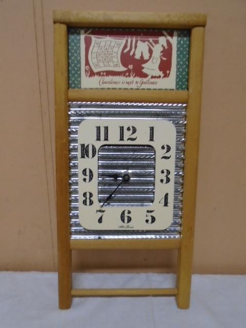 Washboard Clock (Seth Thomas)