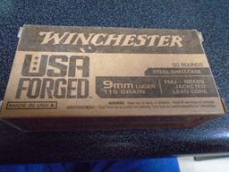 Winchester 50 Round Box of 9MM Luger