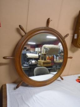 Ships Wheel Mirror