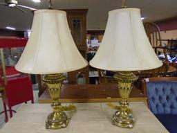 Beautiful Matching Pair of Table Lamps