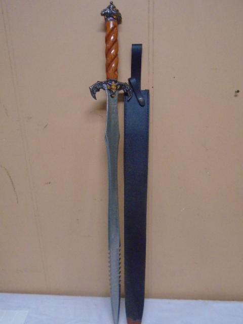 Lionheart Sword w/Leather Sheath