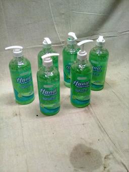 Six big bottles of Smart Care Hand Sanitizer