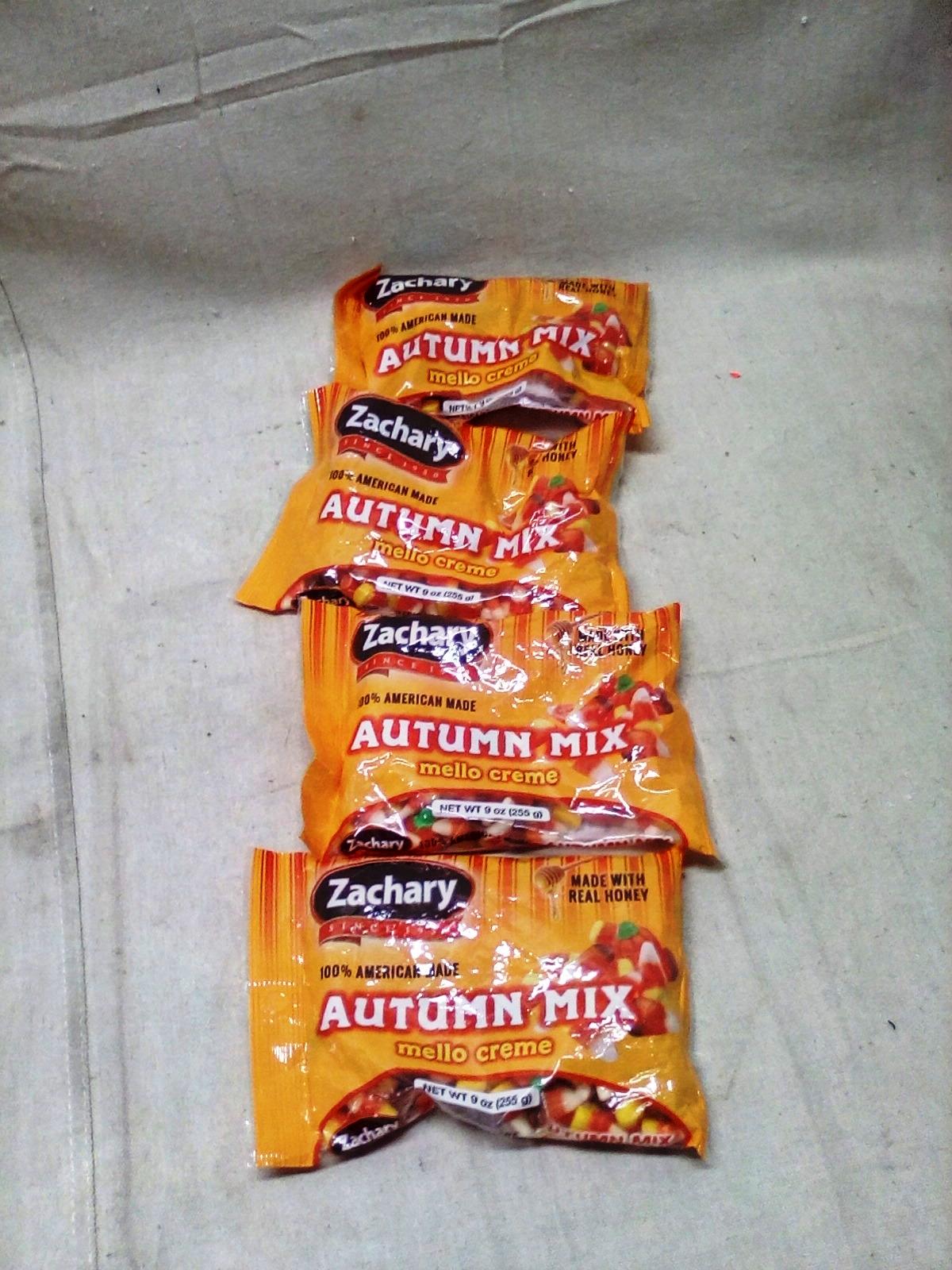Four Bags of Zachary Autumn Mix 9 Oz bags each