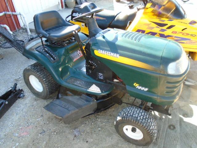 Sears Craftsman LT1000 17HP-42in Cut Riding Mower