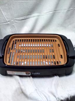 Cooks Copper Series 12"x16" Smokeless Grill
