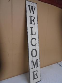 Wooden Country Welcome Sign